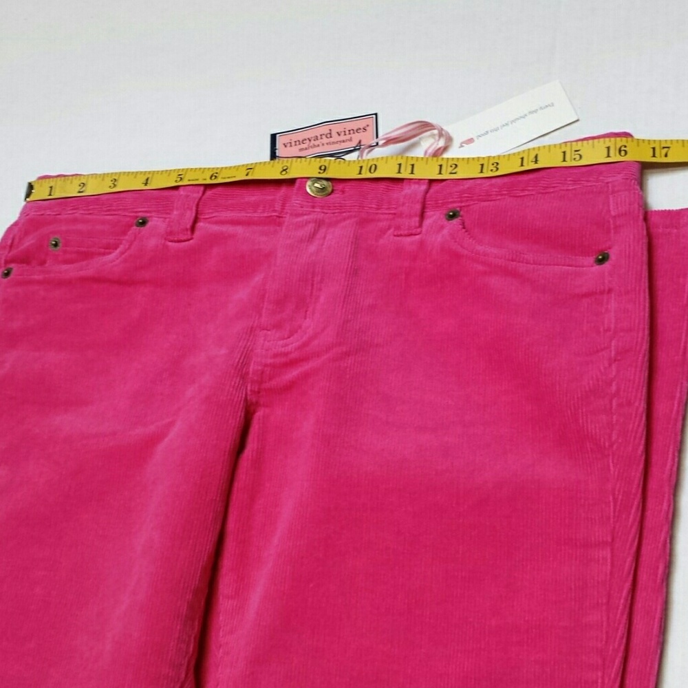 NWT Vineyard Vines Pink Corduroy Pants Size 6 - Picture 3 of 8